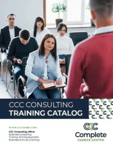 Cover page of CCC consulting training catalog